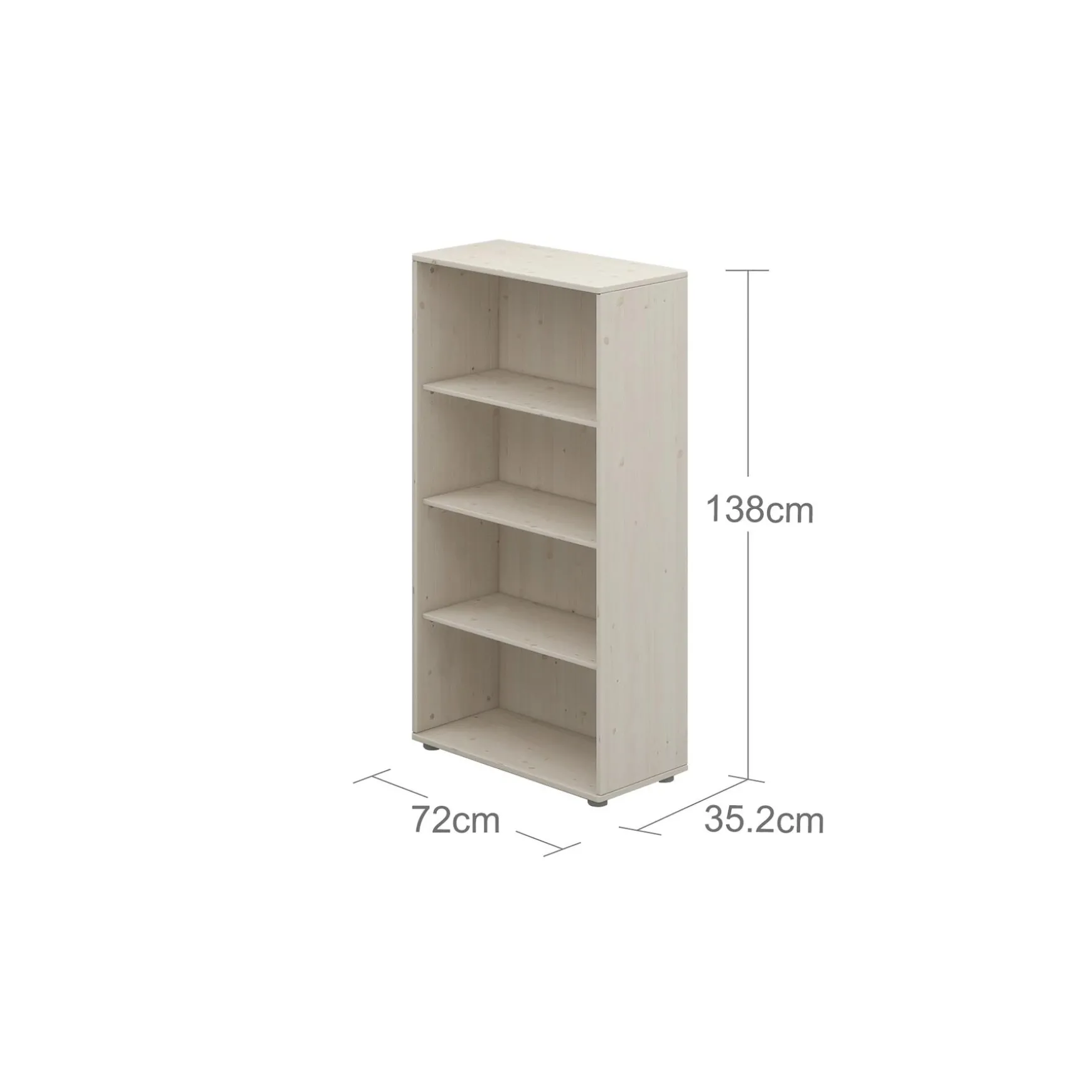 FLEXA Bookcases|Bookcases*Bookcase with 3 shelves