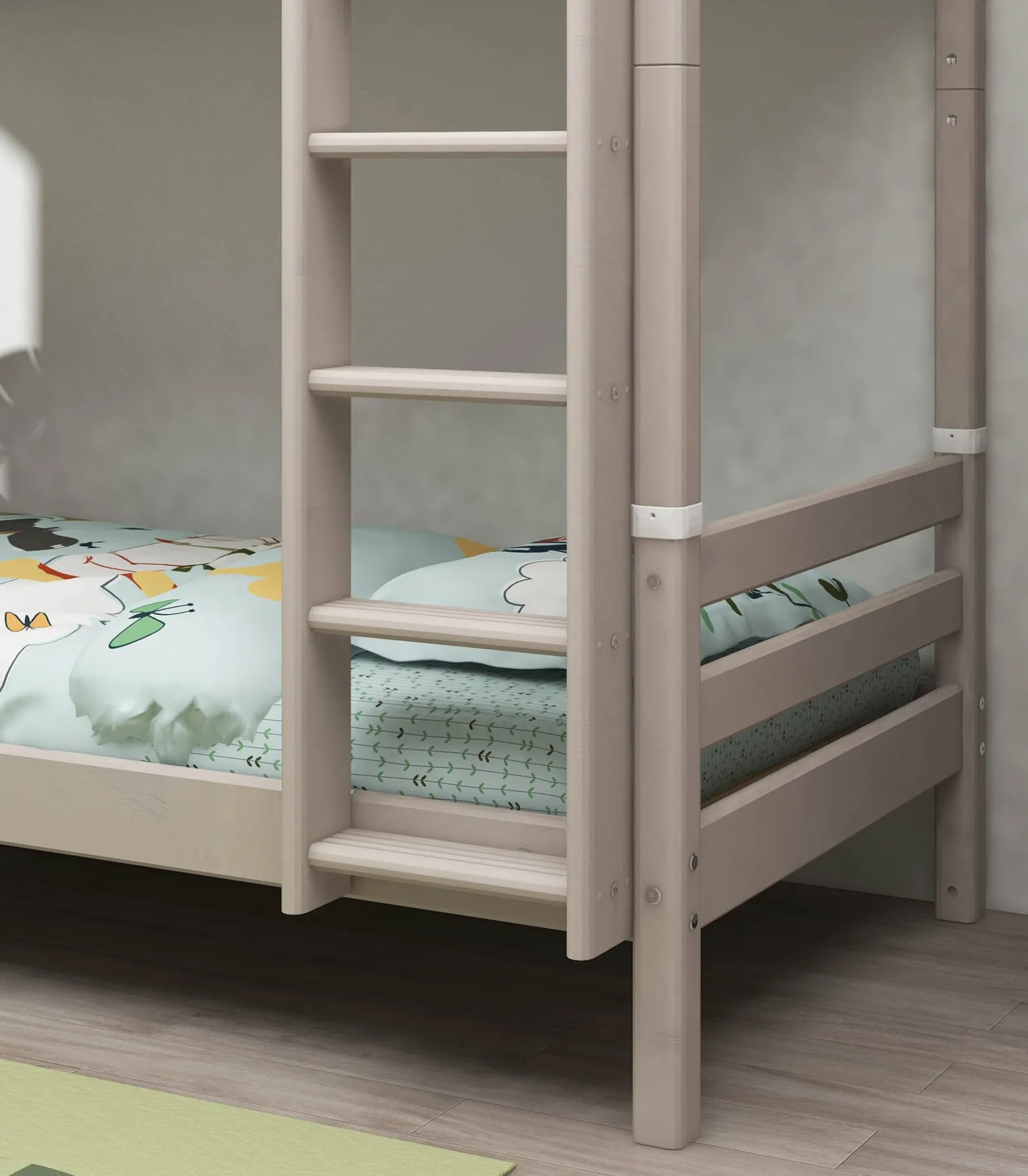 FLEXA Bunk Beds*Bunk bed w. extra height and straight ladder