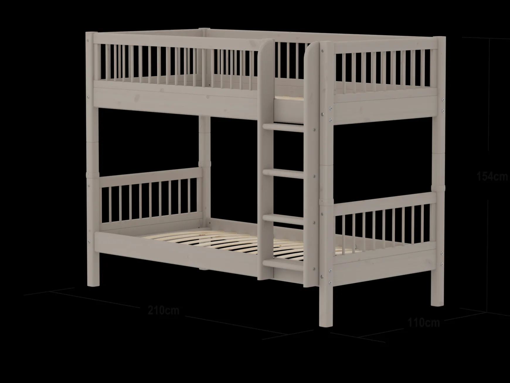 FLEXA Bunk Beds*Bunk bed w. straight ladder