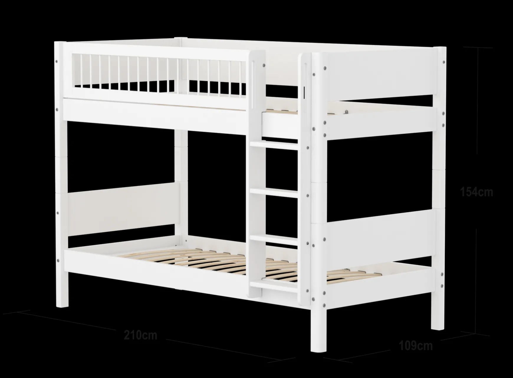 FLEXA Bunk Beds*Bunk bed w. straight ladder