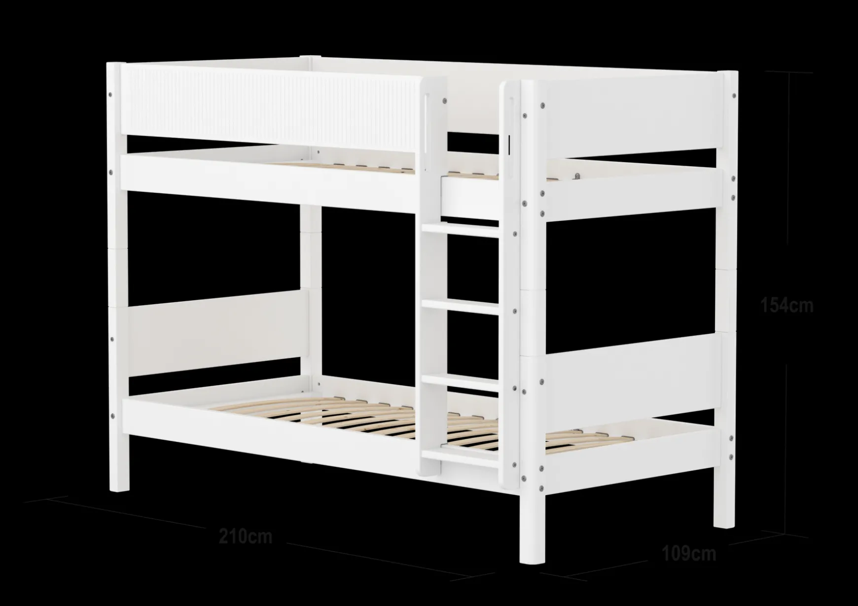 FLEXA Bunk Beds*Bunk bed w. straight ladder