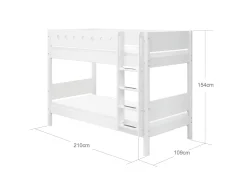 FLEXA Bunk Beds*Bunk bed w. straight ladder