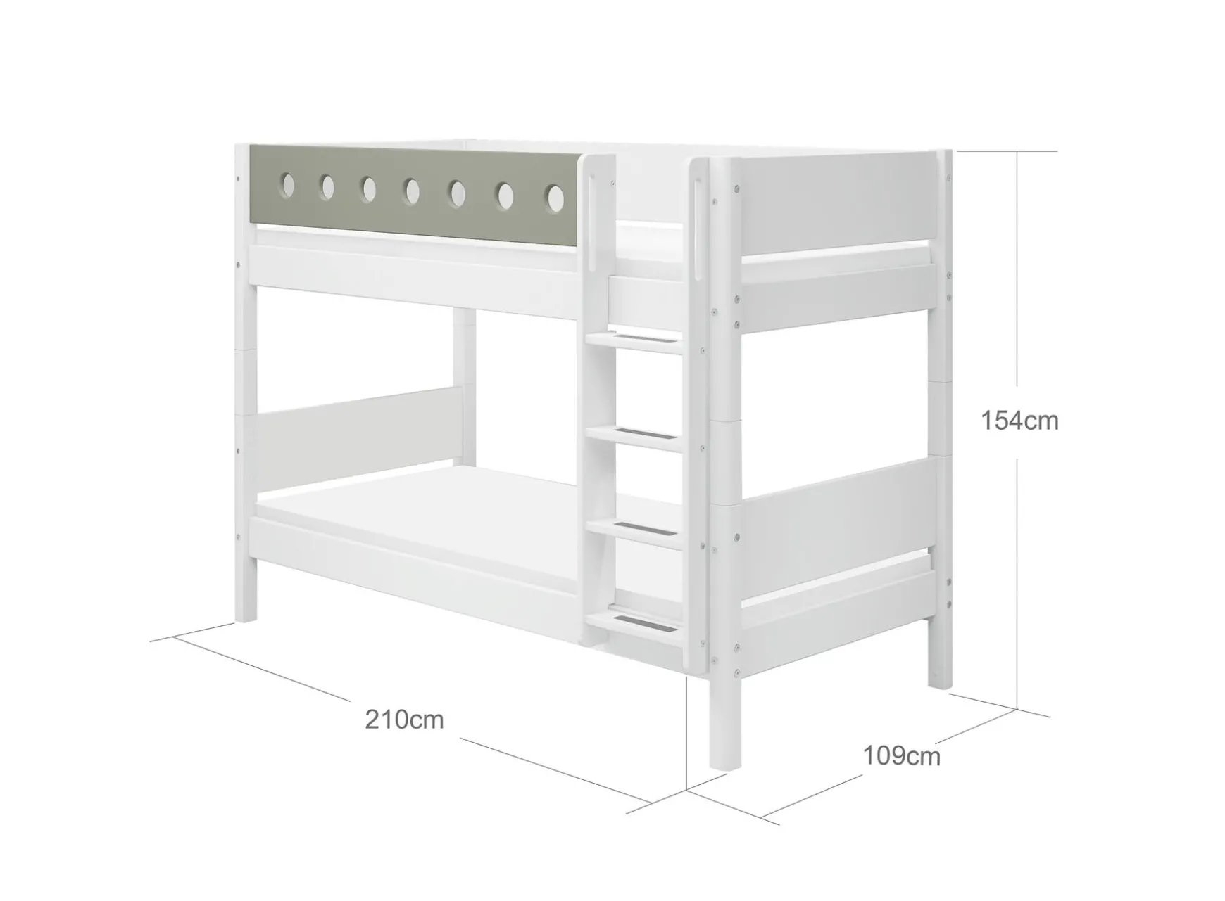FLEXA Bunk Beds*Bunk bed w. straight ladder