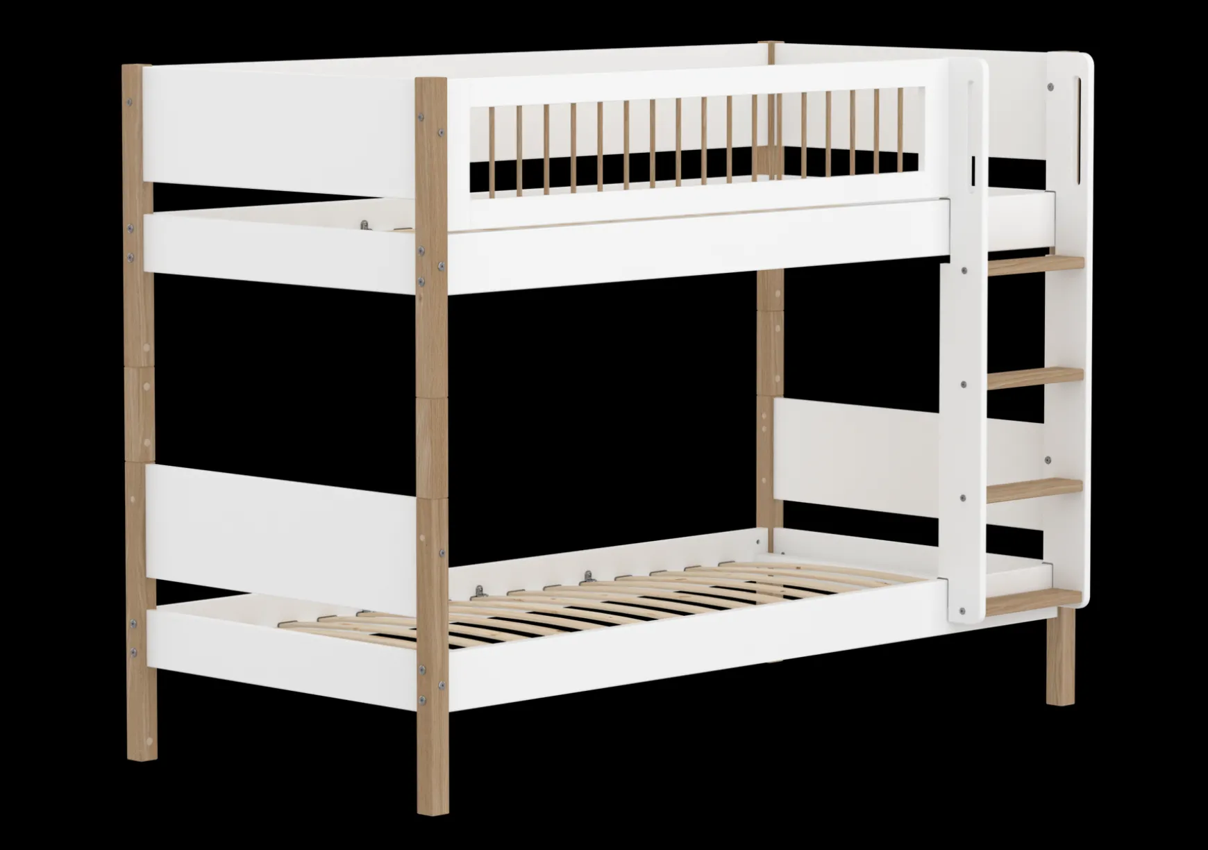 FLEXA Bunk Beds*Bunk bed with straight ladder