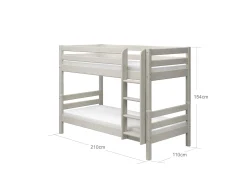 FLEXA Bunk Beds*Bunk bed with straight ladder