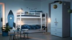 FLEXA Bunk Beds*Bunk bed with straight ladder