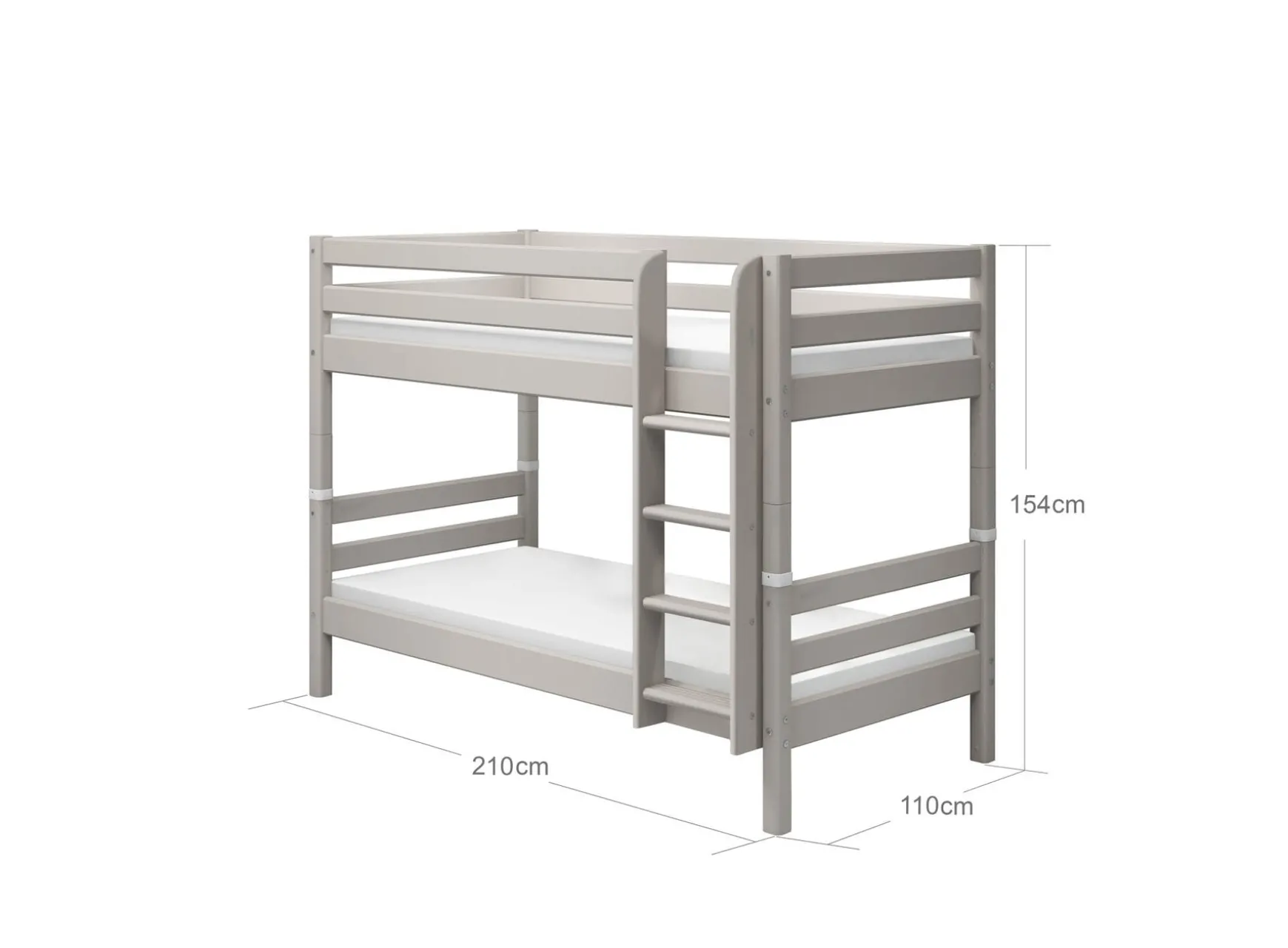 FLEXA Bunk Beds*Bunk bed with straight ladder