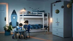 FLEXA Beds With Drawers|Bunk Beds*Bunk bed with straight ladder