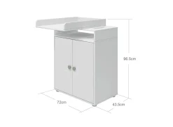 FLEXA Changing Tables*Changing table, 2 doors