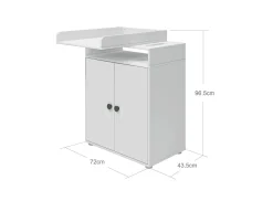 FLEXA Changing Tables*Changing table, 2 doors