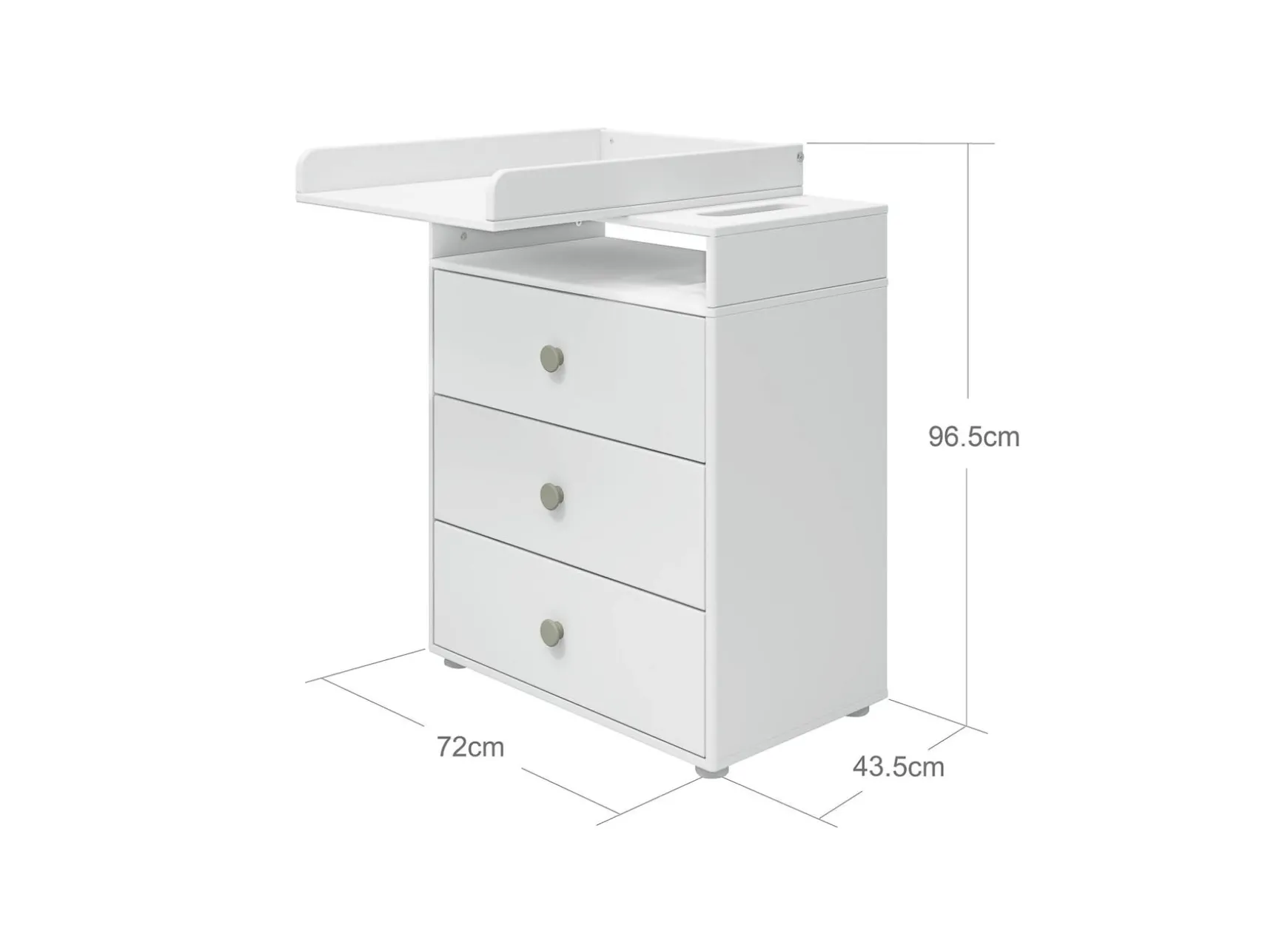 FLEXA Changing Tables*Changing table, 3 drawers