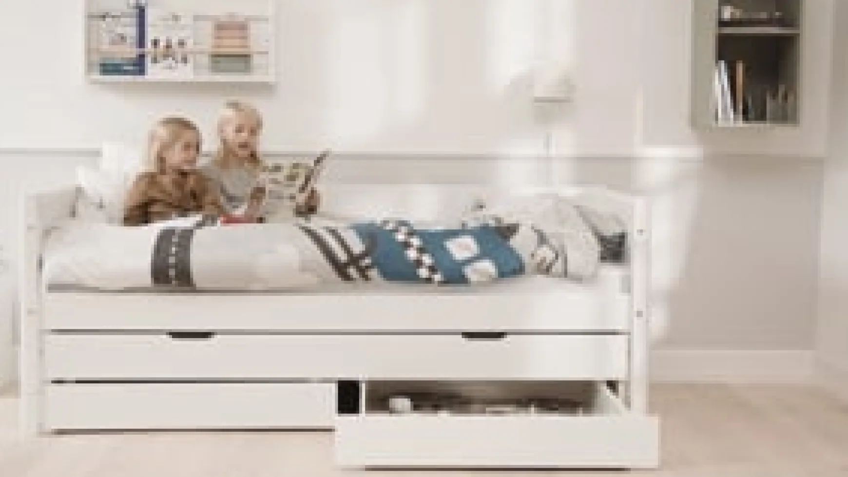 FLEXA Beds With Pull-Out Bed|Beds With Drawers*Daybed