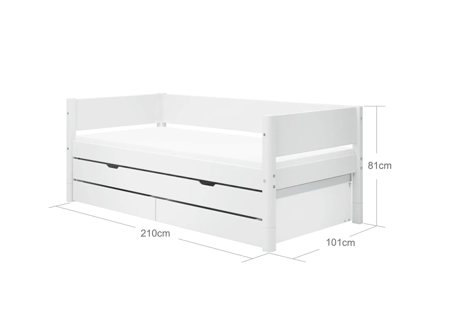 FLEXA Beds With Pull-Out Bed|Beds With Drawers*Daybed