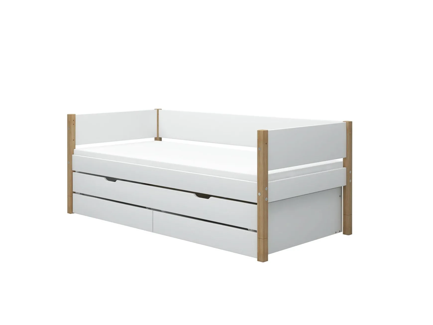 FLEXA Beds With Pull-Out Bed|Beds With Drawers*Daybed with guest bed and 2 drawers