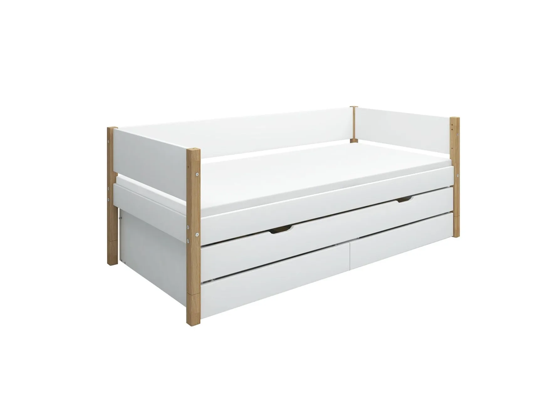 FLEXA Beds With Pull-Out Bed|Beds With Drawers*Daybed with guest bed and 2 drawers