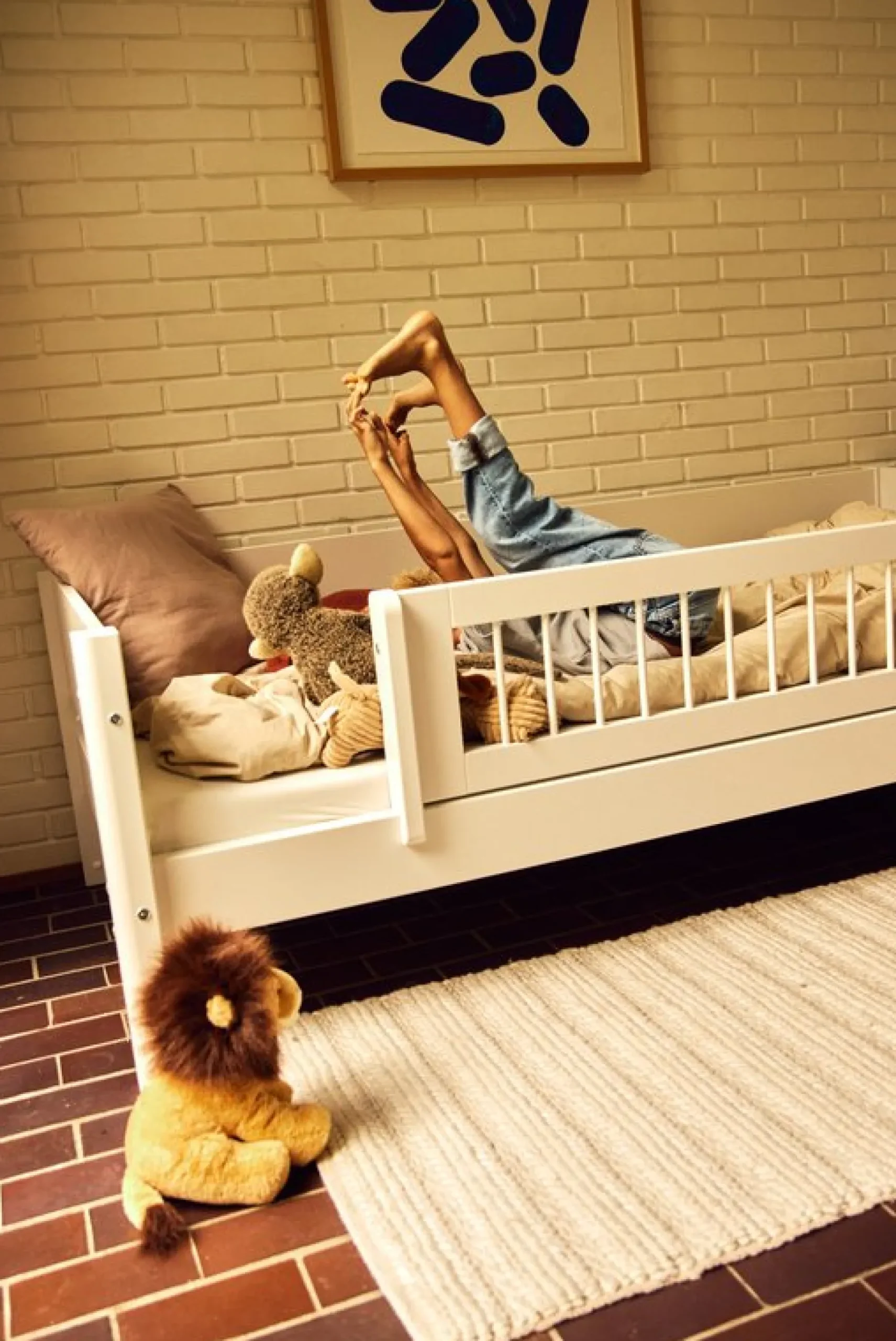FLEXA Single Beds*Daybed with safety rail