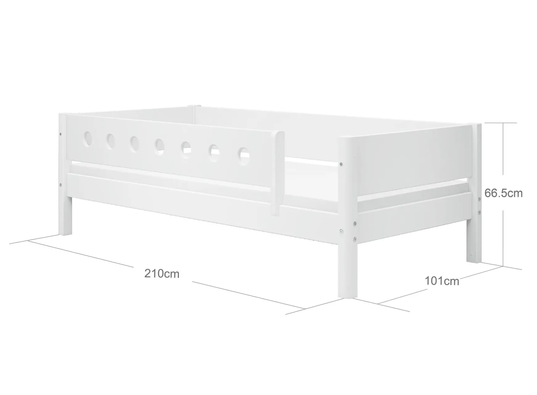 FLEXA Single Beds*Daybed with safety rail