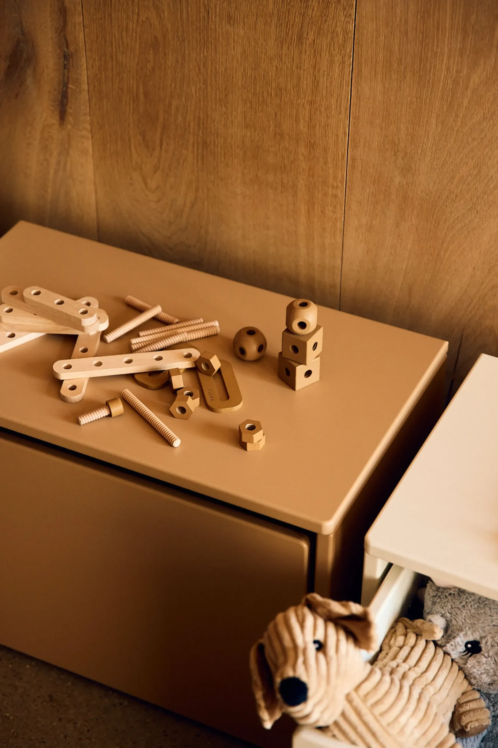 FLEXA Storage Benches*DOTS Storage bench 3-in-1, MDF,