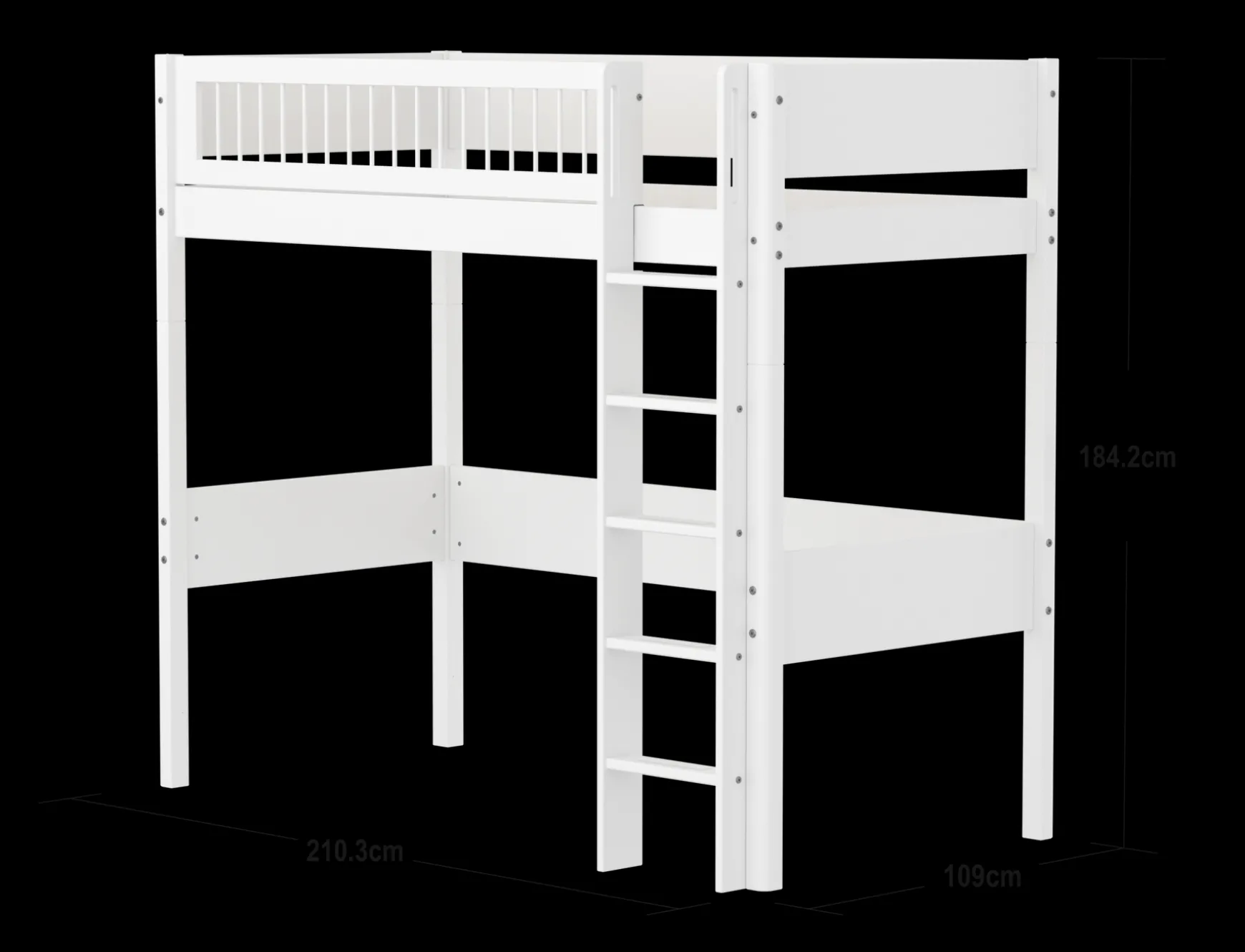 FLEXA High Beds*High bed w. straight ladder