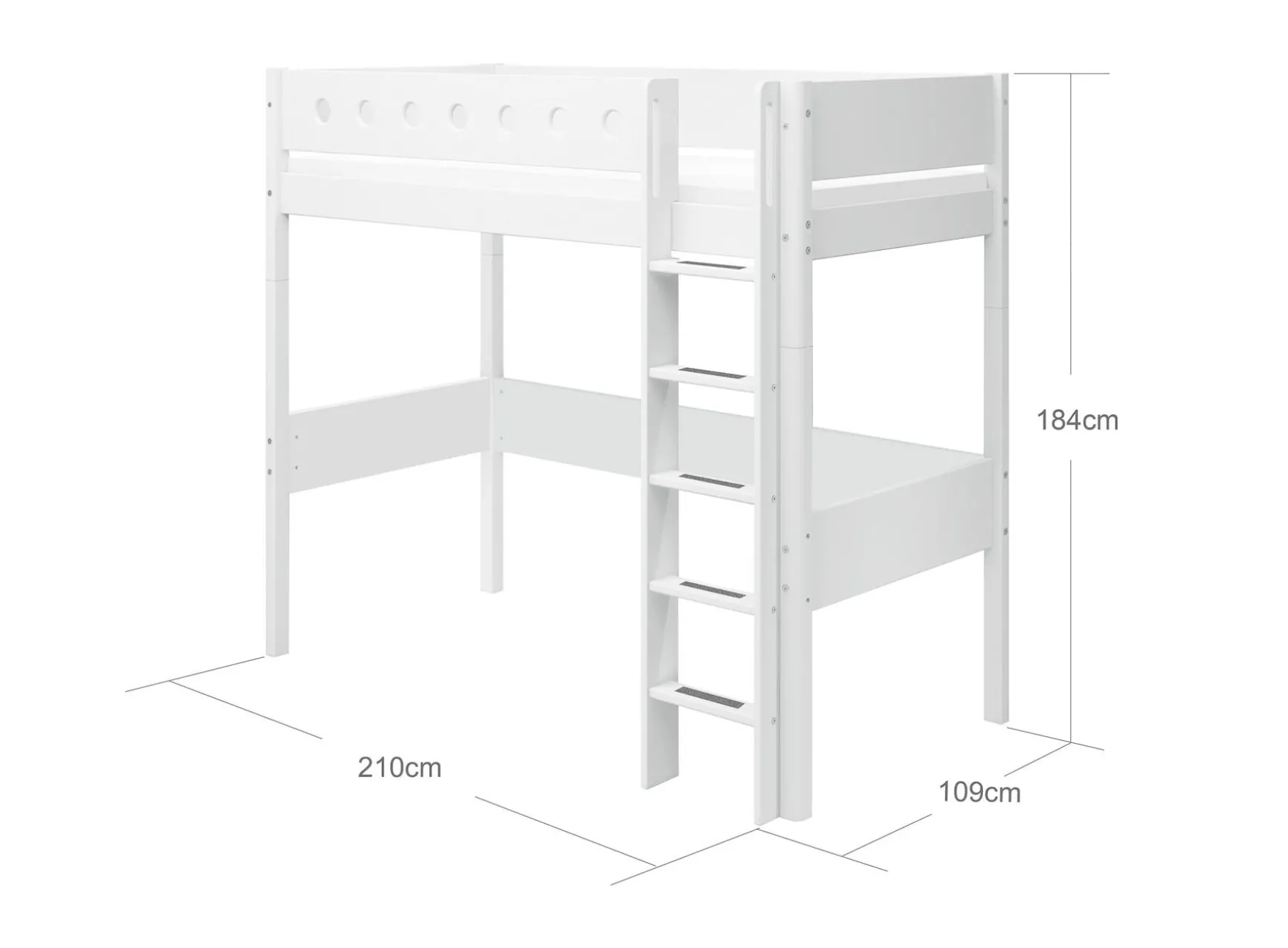 FLEXA High Beds*High bed w. straight ladder