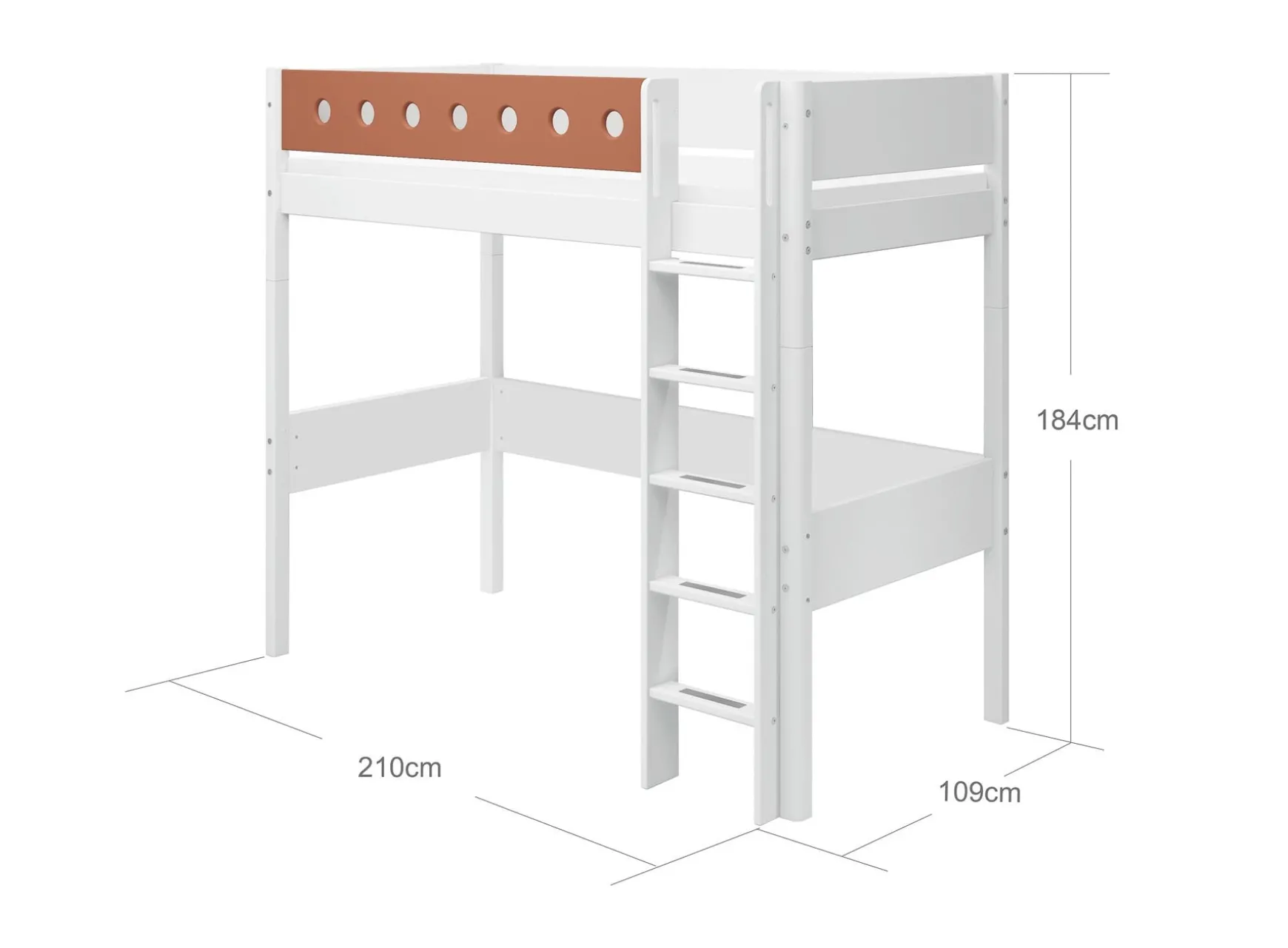 FLEXA High Beds*High bed w. straight ladder