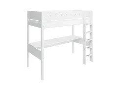 FLEXA Beds With Desk|High Beds*High bed w. straight ladder and desk