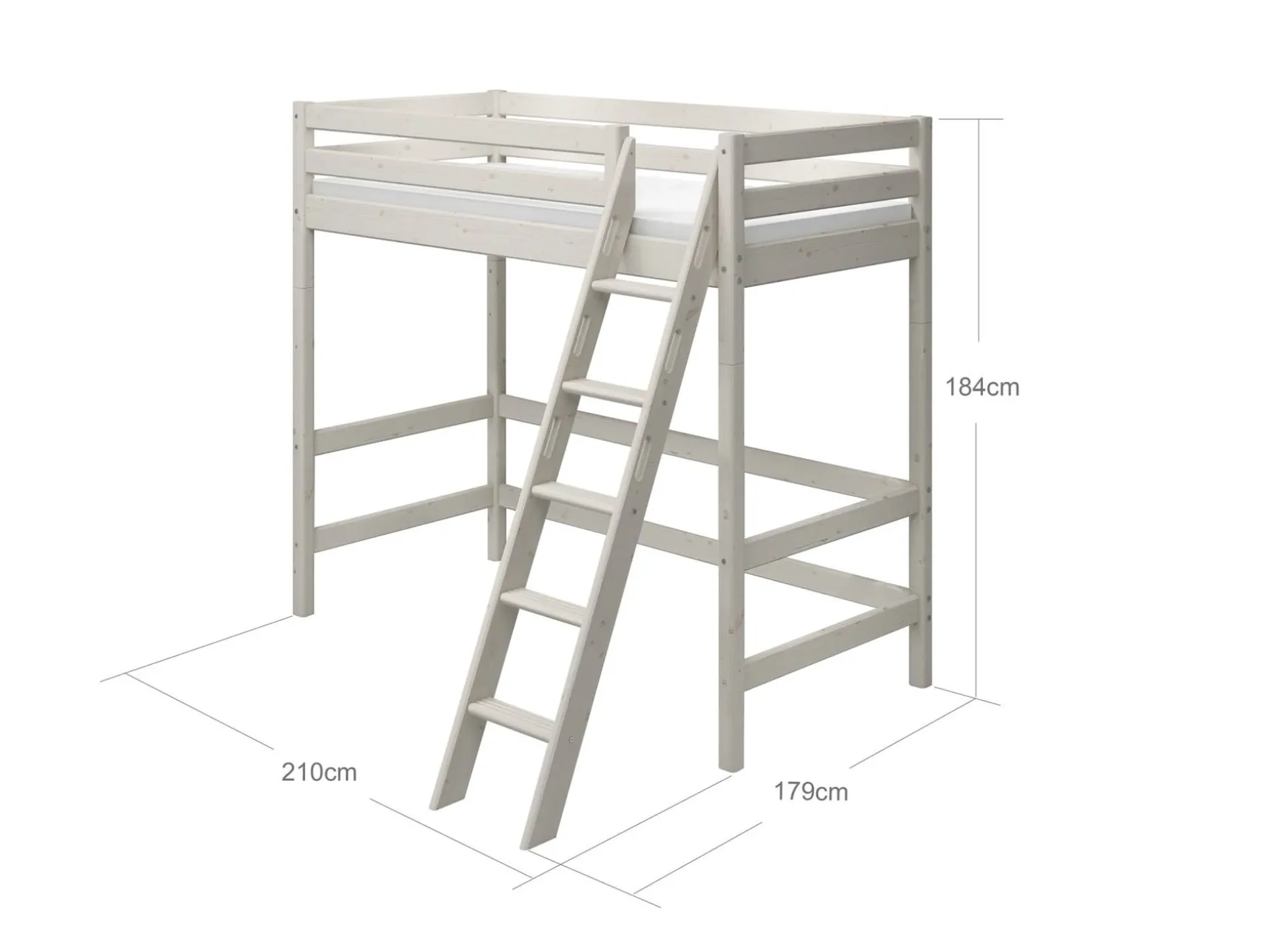 FLEXA High Beds*High bed with slanting ladder