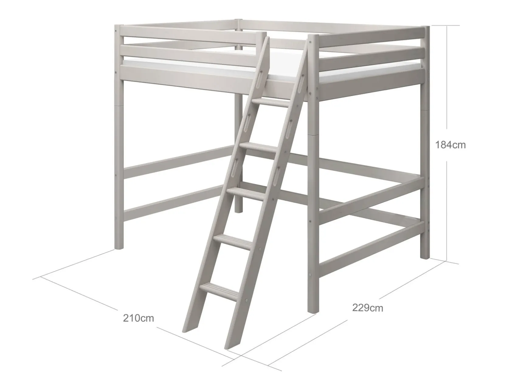 FLEXA High Beds*High bed with slanting ladder