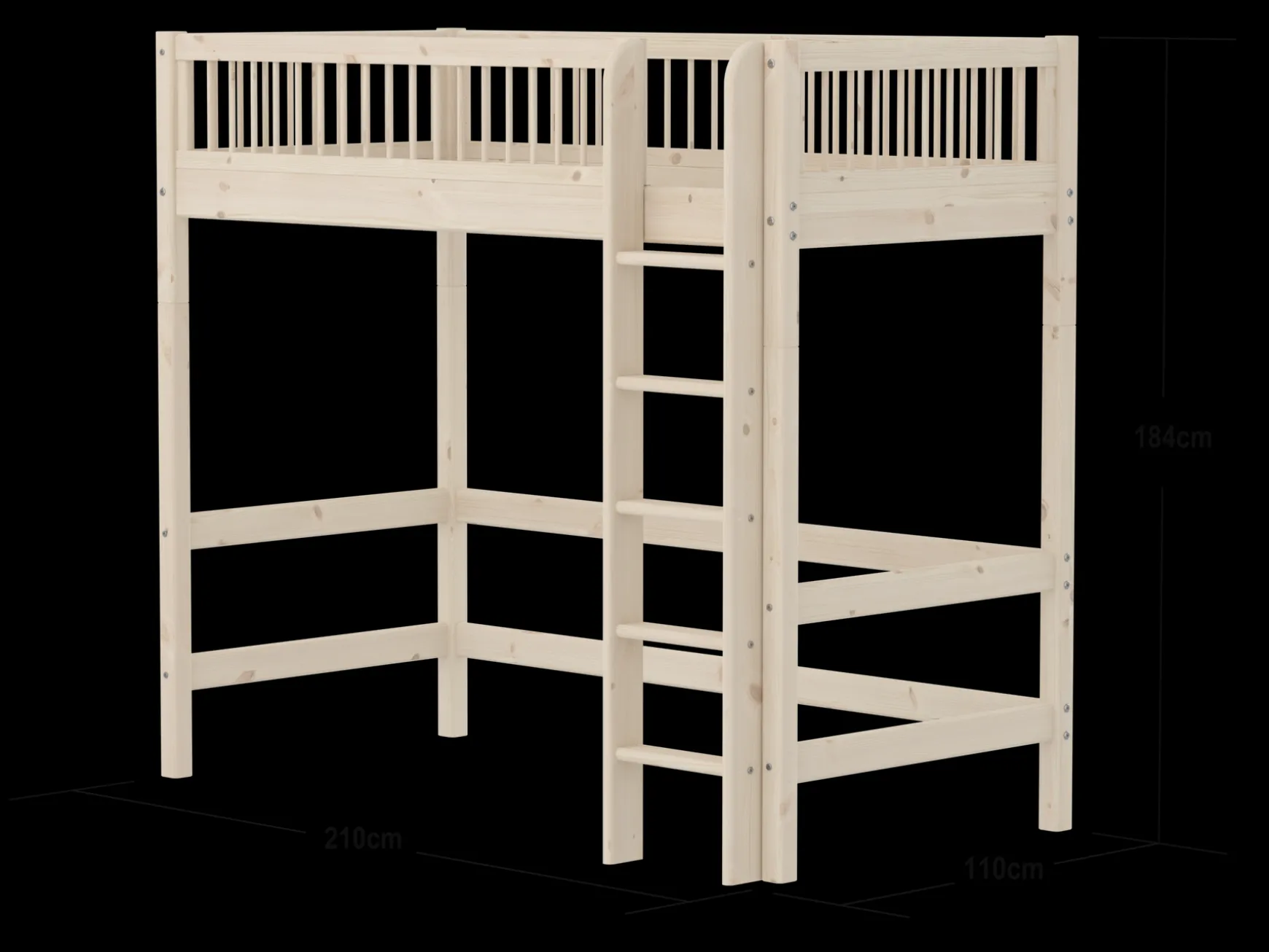 FLEXA High Beds*High bed with straight ladder