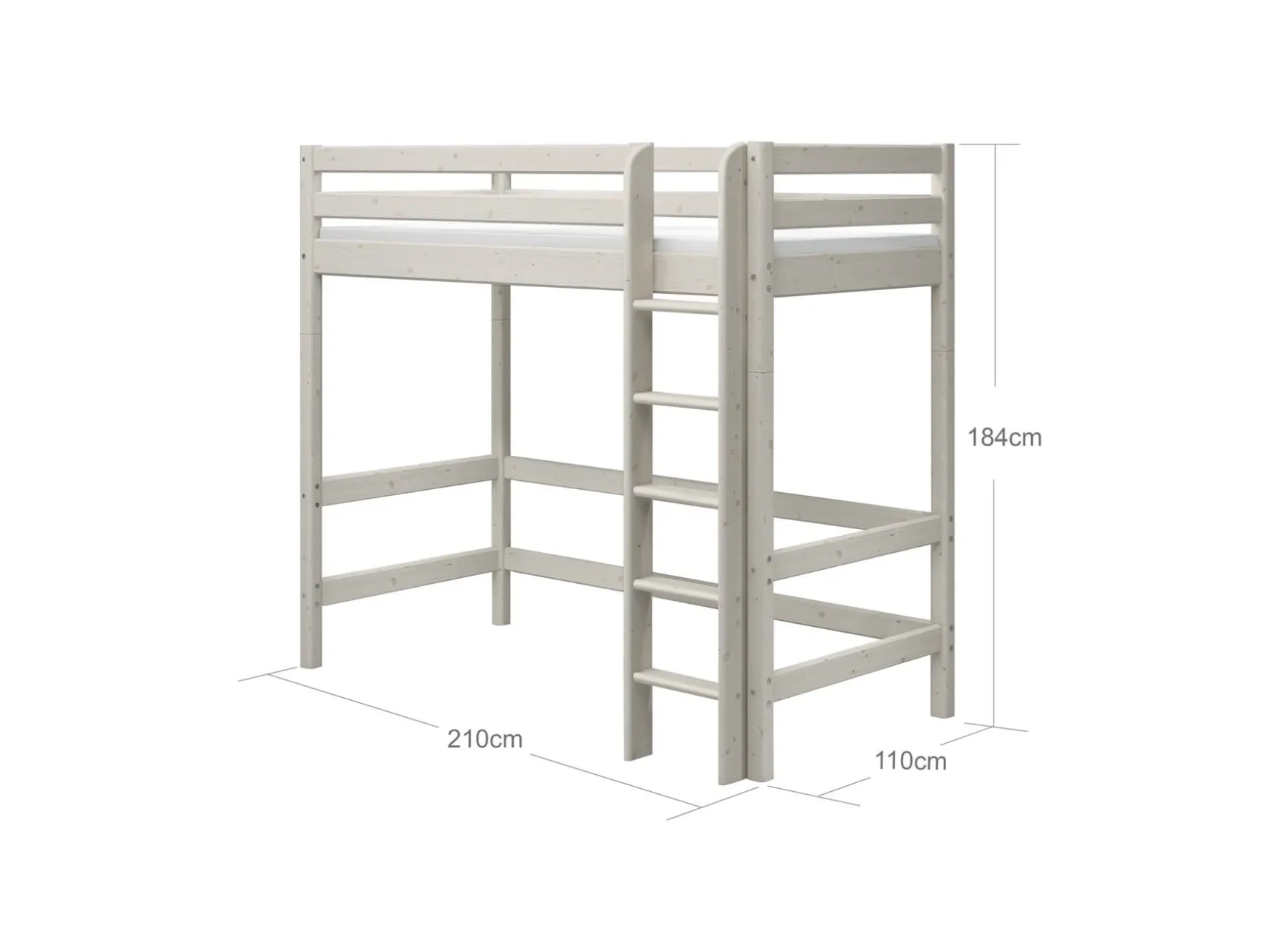 FLEXA High Beds*High bed with straight ladder