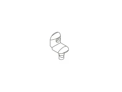 FLEXA Spare Parts And Fittings*L shaped plastic part – bag of 6 pieces
