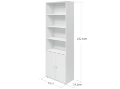 FLEXA Bookcases|Bookcases*Maxi bookcase, 2 doors