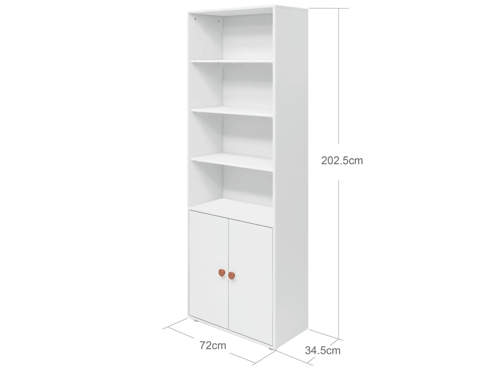 FLEXA Bookcases|Bookcases*Maxi bookcase, 2 doors