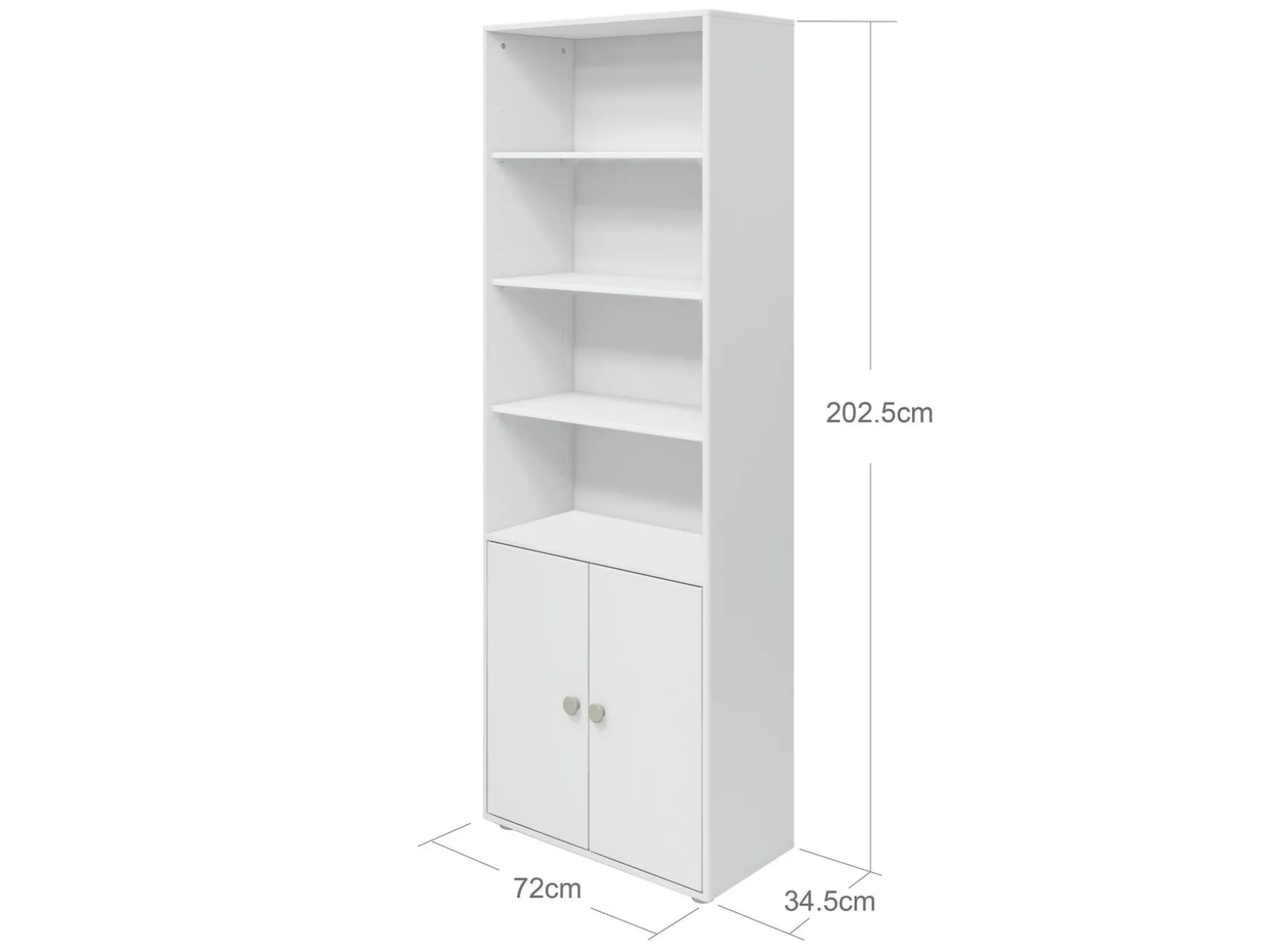 FLEXA Bookcases|Bookcases*Maxi bookcase, 2 doors