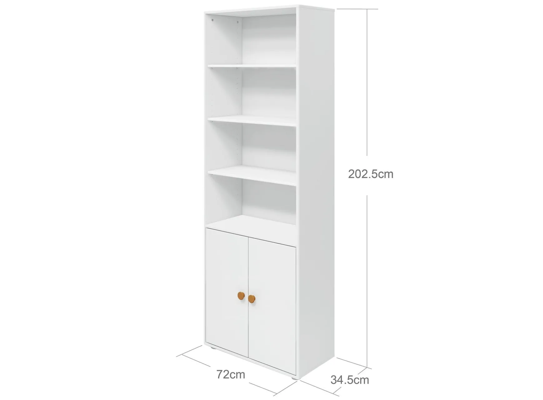 FLEXA Bookcases|Bookcases*Maxi bookcase, 2 doors