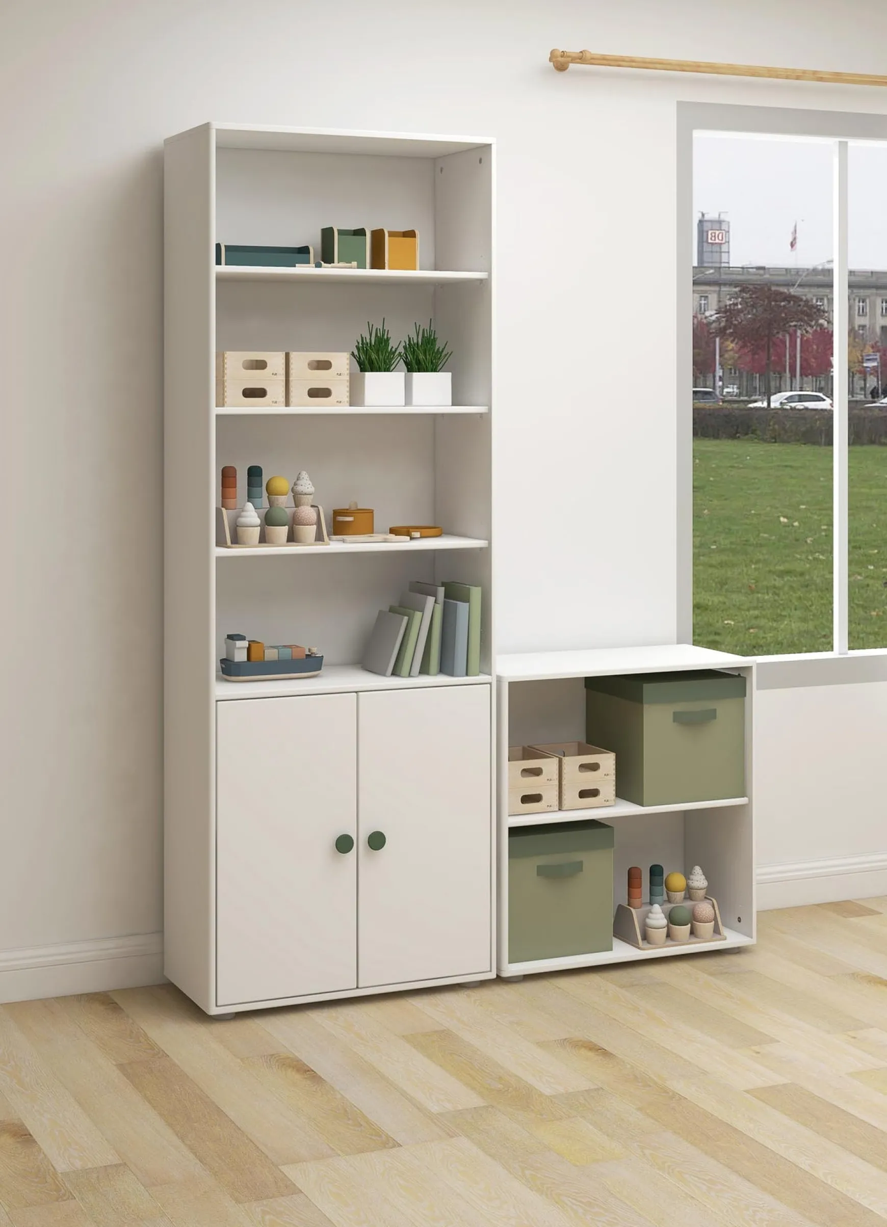 FLEXA Bookcases|Bookcases*Maxi bookcase, 2 doors