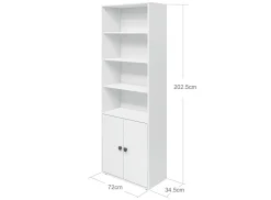 FLEXA Bookcases|Bookcases*Maxi bookcase, 2 doors