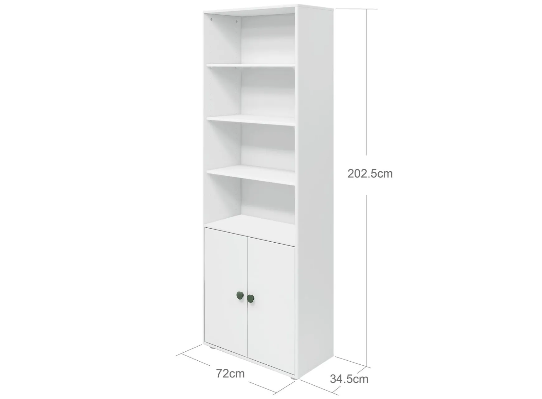 FLEXA Bookcases|Bookcases*Maxi bookcase, 2 doors