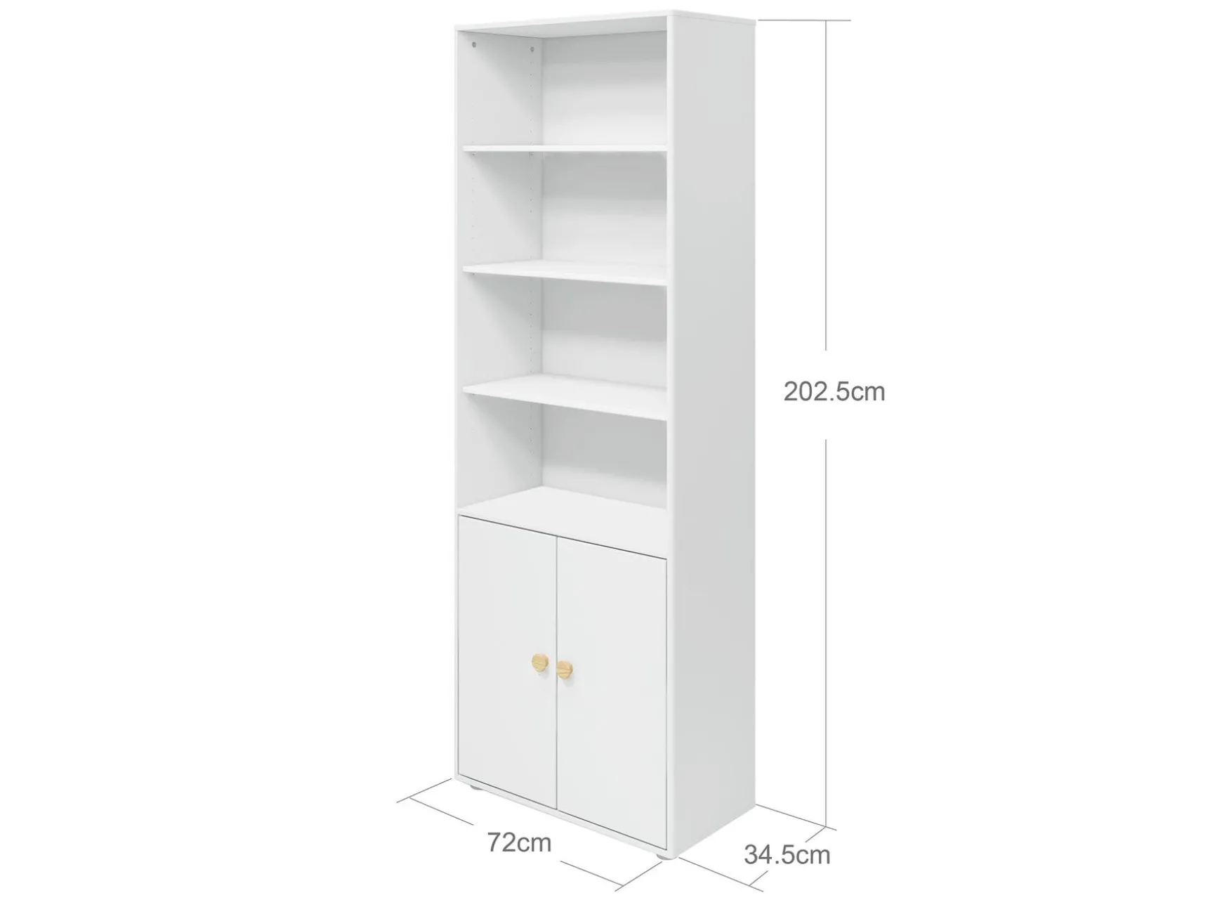 FLEXA Bookcases|Bookcases*Maxi bookcase, 2 doors