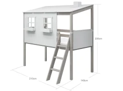 FLEXA House Beds|Mid High Beds*Mid-high bed w. Classic House