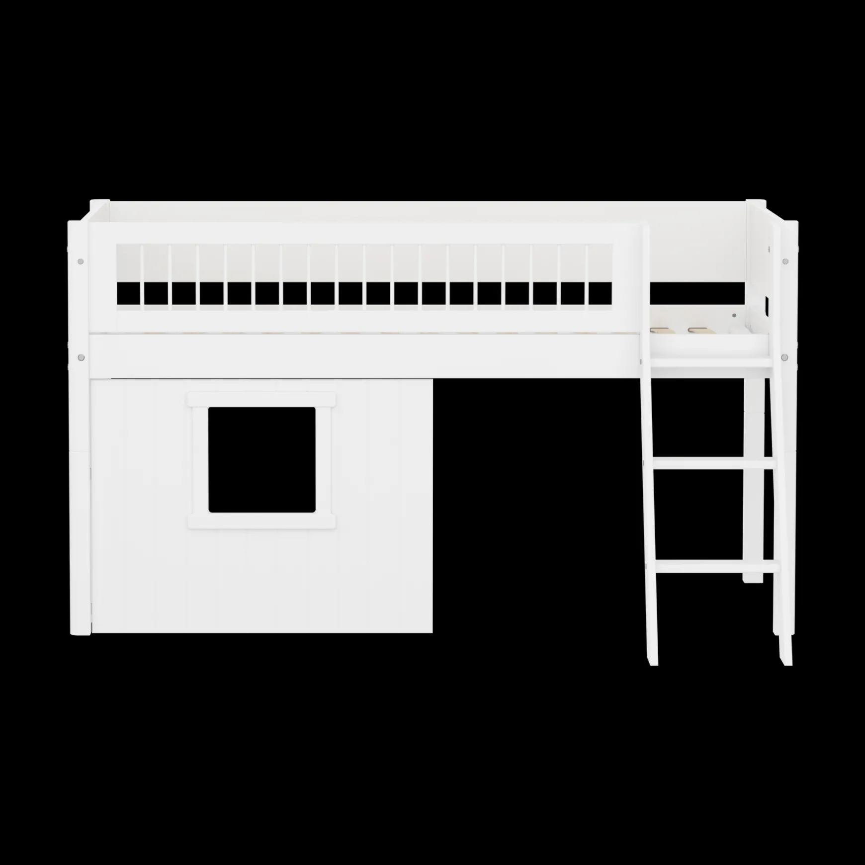 FLEXA Mid High Beds*Mid-high bed w. sl. ladder & Treehouse Bed Fronts