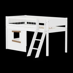 FLEXA Mid High Beds*Mid-high bed w. sl. ladder & Treehouse Bed Fronts