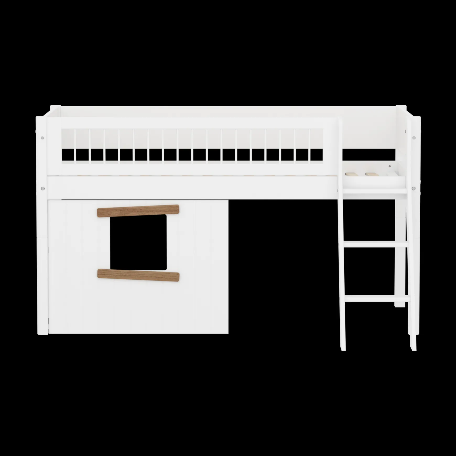 FLEXA Mid High Beds*Mid-high bed w. sl. ladder & Treehouse Bed Fronts