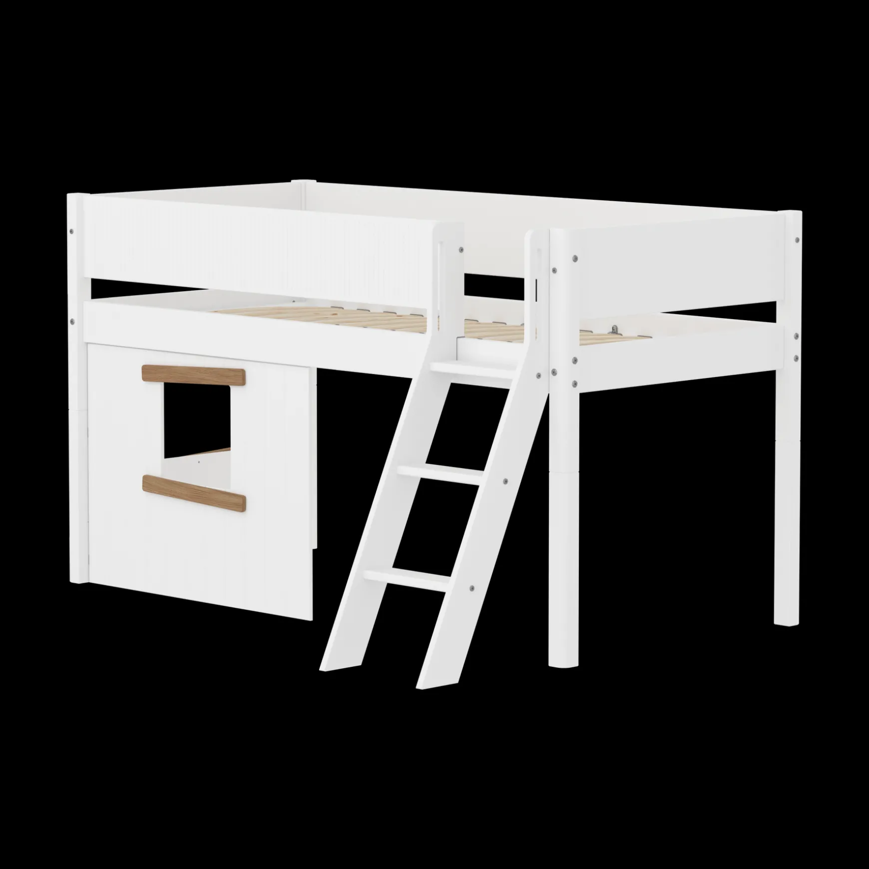 FLEXA Mid High Beds*Mid-high bed w. sl. ladder & Treehouse Bed Fronts