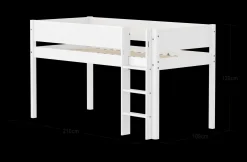 FLEXA Mid High Beds*Mid-high bed w. straight ladder