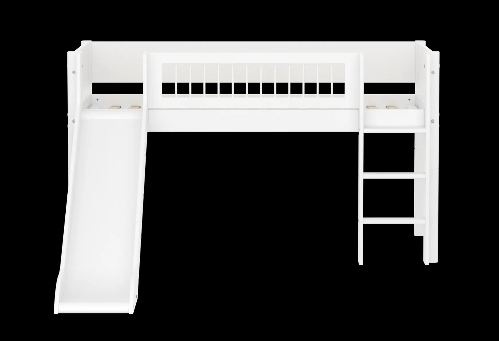 FLEXA Mid High Beds*Mid-high bed w. straight ladder and slide