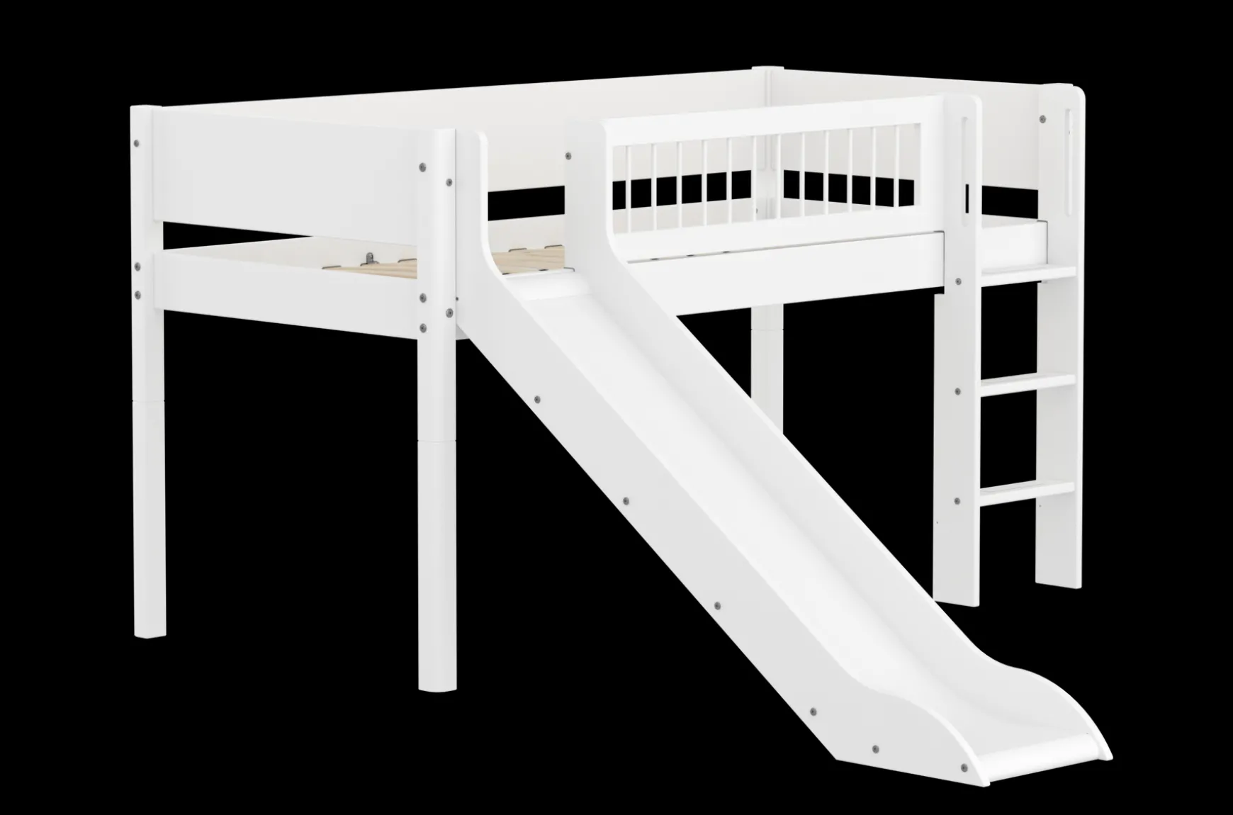 FLEXA Mid High Beds*Mid-high bed w. straight ladder and slide