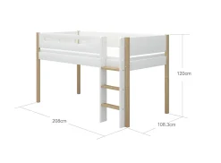 FLEXA Mid High Beds*Mid-high bed w. straight ladder