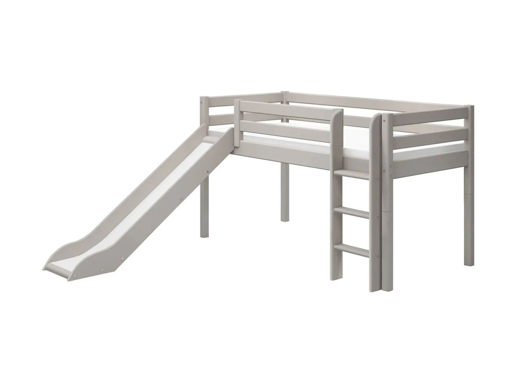 FLEXA Beds With Slide|Mid High Beds*Mid-high bed w. straight ladder and slide