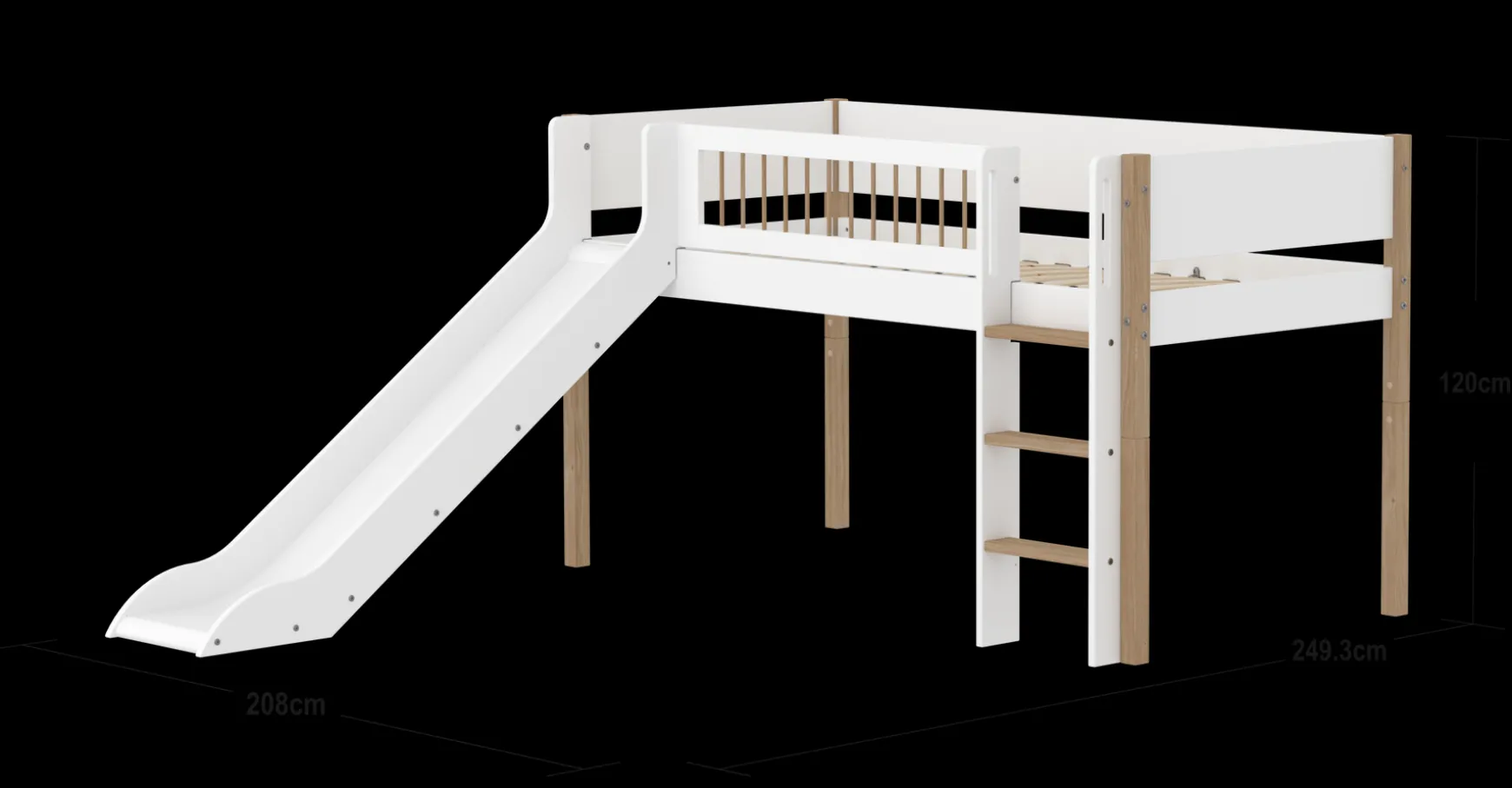 FLEXA Mid High Beds*Mid-high bed with slide
